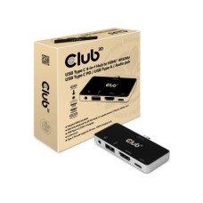 Club 3D Dockingstation CSV-1591 4-in-1 USB 3.1 Typ C 4K60Hz