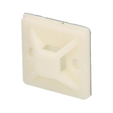 Max Hauri Befestigungssockel Weiss 19 mm x 19 mm