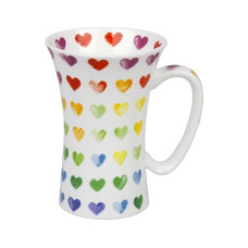Könitz Universaltasse Colourful cast hearts 630 ml, 1 Stück, Weiss