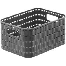 Rotho Aufbewahrungskorb Country 18.3 x 13.7 x 9.8 cm, Anthrazit Rotho Aufbewahrungskorb Country 18.3 x 13.7 x 9.8 cm, Anthrazit
