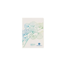 Herlitz Notizheft GREENline Ginkgo A6, Liniert, Ginkgo