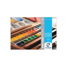 Van Gogh Aquarellblock Postkarten, A6, 25 Stück, Weiss