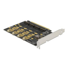 Delock Host Bus Adapter PCI-E-x16, 4x M.2 Key-M. NVME Bifurcation