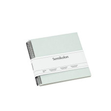 Semikolon Fotoalbum 17 x 17 cm Moos, 20 cremeweisse Seiten