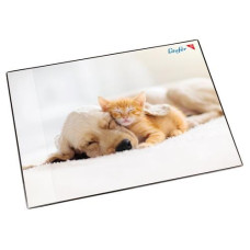 Läufer Schreibunterlage Hund und Katze 40 x 53 cm, 1 Stück Läufer Schreibunterlage Hund und Katze 40 x 53 cm, 1 Stück