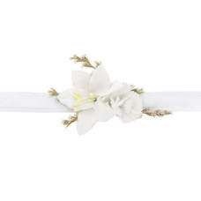 Partydeco Hochzeitsaccessoire Blumenarmband Weiss Partydeco Hochzeitsaccessoire Blumenarmband Weiss