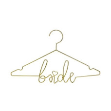 Partydeco Hochzeitsaccessoire Kleiderbügel Bride 45 x 27 cm, Gold Partydeco Hochzeitsaccessoire Kleiderbügel Bride 45 x 27 cm, Gold