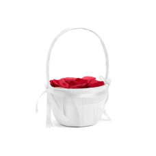 Partydeco Hochzeitsaccessoire Korb für Rosenbüten 26 cm, Weiss Partydeco Hochzeitsaccessoire Korb für Rosenbüten 26 cm, Weiss