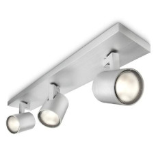 Philips Aufbauspot Runner, 3 x GU10, 20 W, Silber