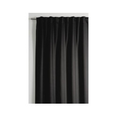 Gardinia Nachtvorhang mit Schlaufe Dimout 140 x 245 cm, Schwarz