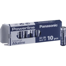 Panasonic Batterie Alkaline Powerline Industrial AA 10 Stück