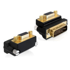 Delock Winkeladapter 270°, m-f DVI-I - VGA