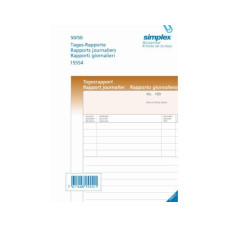 Simplex Durchschreibeblock Tagesrapport D/F/I A5 Simplex Durchschreibeblock Tagesrapport D/F/I A5