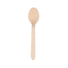 Papstar Einweg-Löffel Pure Holz 100 Stück Braun