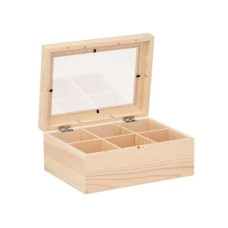 Glorex Holzartikel 22 x 16 x 9 cm Teebox Glorex Holzartikel 22 x 16 x 9 cm Teebox