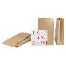 Braun + Company Adventskalender Set Kraftpapier