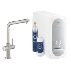 GROHE Küchenarmatur Blue Home  L-Auslauf, Starter Kit, Supersteel GROHE Küchenarmatur Blue Home  L-Auslauf, Starter Kit, Supersteel