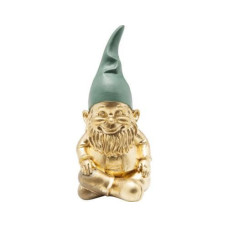 Kare Dekofigur Zwerg Sitting, Gold-Grün