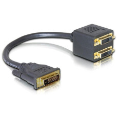 Delock 2-Port Signalsplitter DVI-D - DVI-D