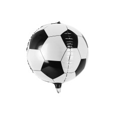 Partydeco Folienballon Fussball Schwarz/Weiss