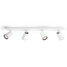 Philips Aufbauspot Paisley, 4 x GU10, 5.5 W, Weiss