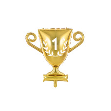 Partydeco Folienballon Pokal 64 x 61 cm, Gold Partydeco Folienballon Pokal 64 x 61 cm, Gold