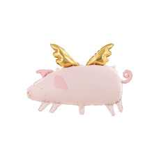 Partydeco Folienballon Schwein 72 x 46 cm, Rosa Partydeco Folienballon Schwein 72 x 46 cm, Rosa