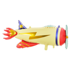Partydeco Folienballon Flugzeug 91 x 39 cm, Mehrfarbig Partydeco Folienballon Flugzeug 91 x 39 cm, Mehrfarbig