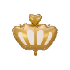 Partydeco Folienballon Krone 52 x 42 cm, Gold Partydeco Folienballon Krone 52 x 42 cm, Gold