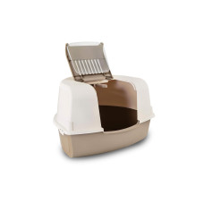 MP Bergamo Katzentoilette Ariel Ecke, 58 x 47 x 38 cm, Beige