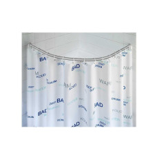 Wenko Duschvorhangstange Rund 90 x 90 cm, Chrom