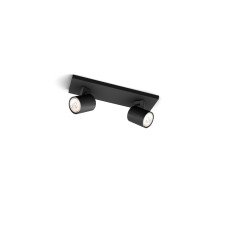 Philips Aufbauspot MyLiving Runner, 2 x GU10, 20W, Schwarz
