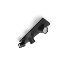 Philips Aufbauspot MyLiving Runner, 3 x GU10, 20W, Schwarz