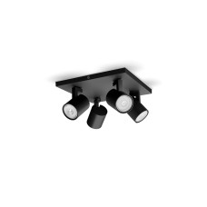 Philips Aufbauspot MyLiving Runner, 4 x GU10, 20W, Schwarz