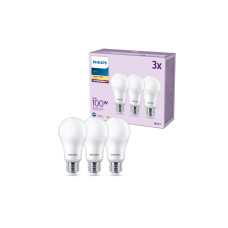 Philips Lampe (100W), 13W, E27, Warmweiss, 3 Stück Philips Lampe (100W), 13W, E27, Warmweiss, 3 Stück