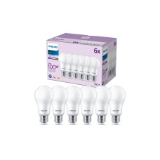 Philips Lampe (100W), 13W, E27, Neutralweiss, 6 Stück Philips Lampe (100W), 13W, E27, Neutralweiss, 6 Stück