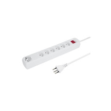 STEFFEN Steckdosenleiste POWER EASY 6x T13, 1x USB-A/USB-C PD, Weiss STEFFEN Steckdosenleiste POWER EASY 6x T13, 1x USB-A/USB-C PD, Weiss