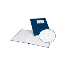 Biella Notizbuch A4, Kariert, Blau, 80 Blatt