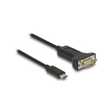 Delock Serial-Adapter USB-C – RS-232 D-Sub 9 Pin mit Muttern 2 m Delock Serial-Adapter USB-C – RS-232 D-Sub 9 Pin mit Muttern 2 m