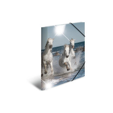 HERMA Gummibandmappe A4 Pferde, Polypropylen, mit Innendruck