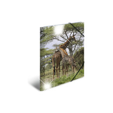 HERMA Gummibandmappe A3 Giraffe, Polypropylen, mit Innendruck