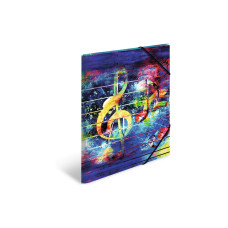 HERMA Gummibandmappe A3 Music, Polypropylen, mit Innendruck