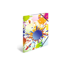 HERMA Gummibandmappe A3 Farbkleckse, Karton, mit Innendruck