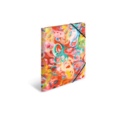 HERMA Gummibandmappe A3 Malerei, Karton, mit Innendruck