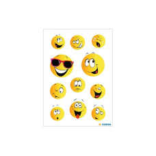 Herma Stickers Motivsticker Happy Face, 3 Blatt