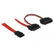 Delock Slim-SATA-Kabel rot, 50 cm