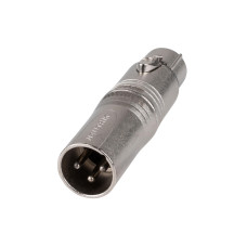 Neutrik Audio-Adapter NA3FMX XLR 3 Pole, female - XLR 3 Pole, male