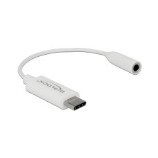 Delock USB 3.1 Adapter Audio USB-C Stecker - 3.5 mm Klinke, weiss