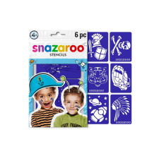 Snazaroo Zubehör Schablonen Jungen, 6 Stück