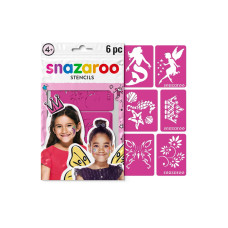 Snazaroo Zubehör Schablonen Mädchen, 6 Stück